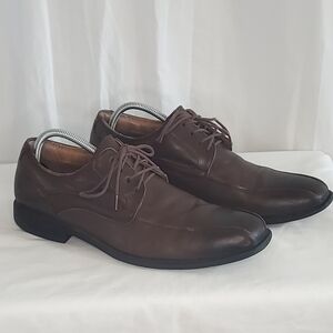 GH Bass Mens Gordon II Brown Lace Up Leather Oxford Dress Shoes Size 10 M